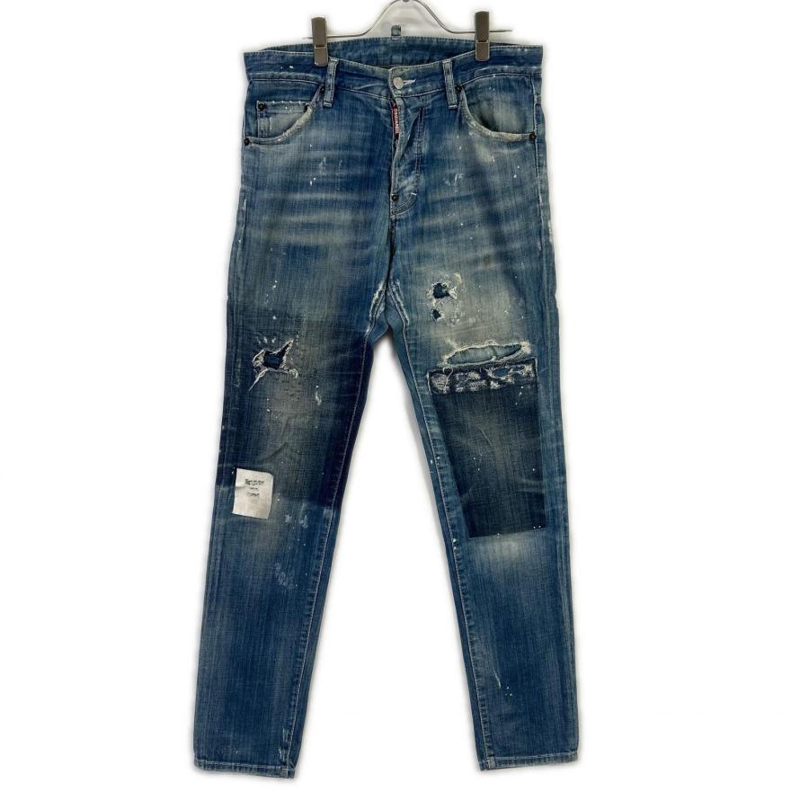 DSQUARED2（ディースクエアード） S71LB0108 インディゴ ダメージ加工 