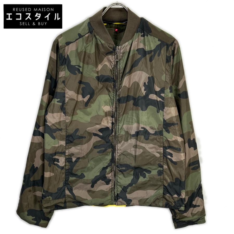 VALENTINO ヴァレンティノ カモフラ リバーシブル ブルゾン 48 VALENTINO（ヴァレンティノ） カモフラ リバーシブル ブルゾン カーキ