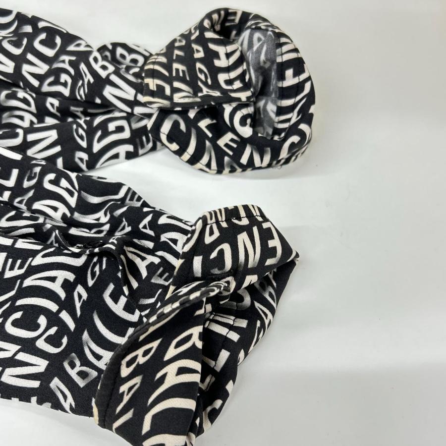 BALENCIAGA（バレンシアガ） 508467 ブラック 総柄ロゴ 長袖シャツ