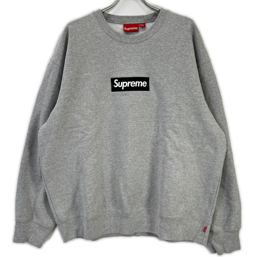 k*i様 新品 22FW Supreme ボックスロゴクルーネック グレー Supreme（シュプリーム） 22AW グレー Box Logo Crewneck グレー XL