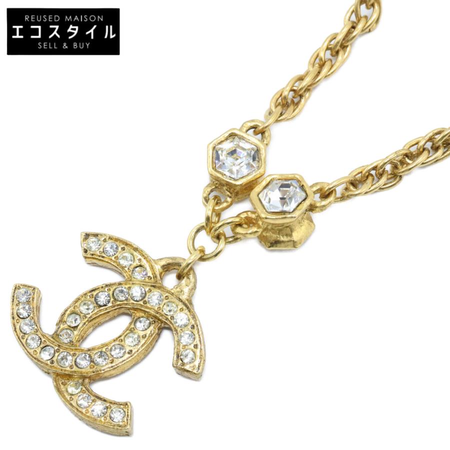 CHANEL シャネル ヴィンテージ ラインストーン ココマーク チェーン  