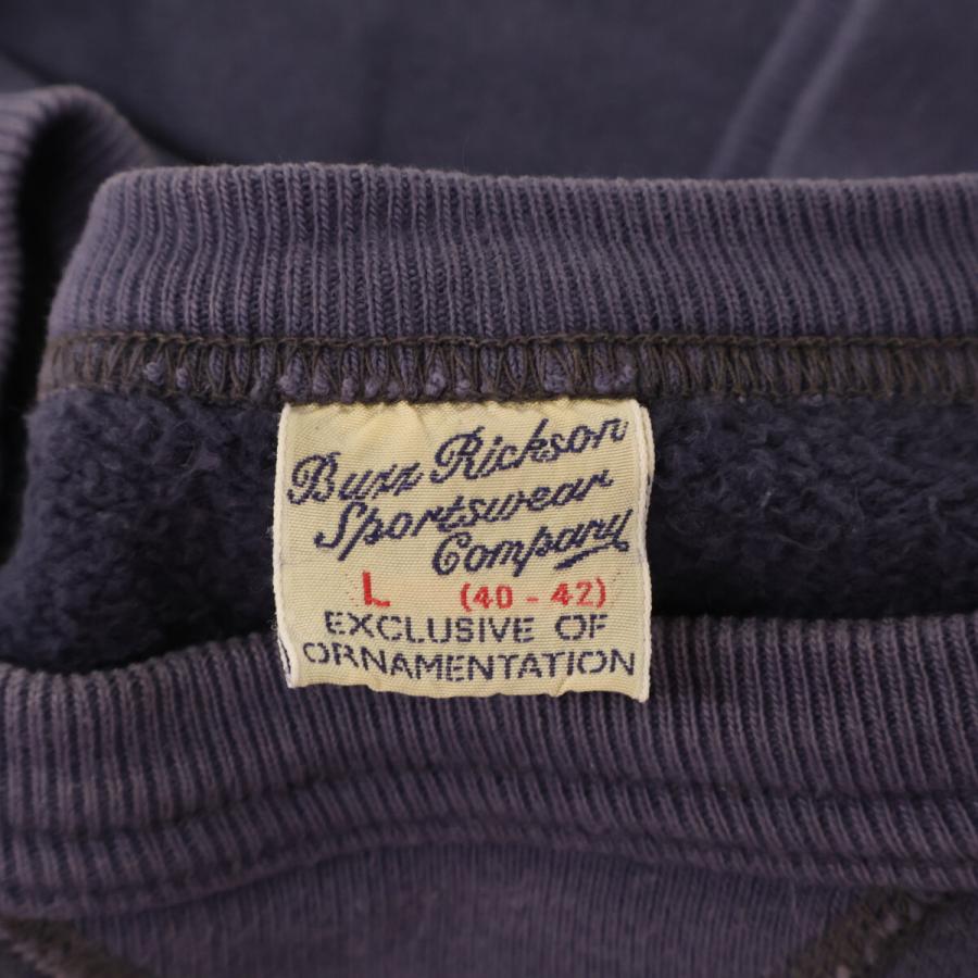 Buzz Rickson’s / スウェット/L/コットン/NVY BUZZ RICKSON'S バズリクソンズ ネイビー 前V ツートーン USAFA