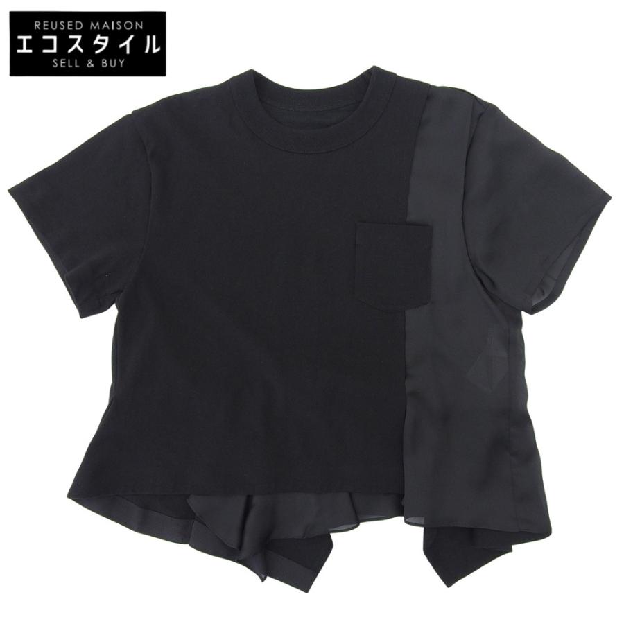 sacai（サカイ） Cotton Jersey 切替Tシャツ トップス レディース 