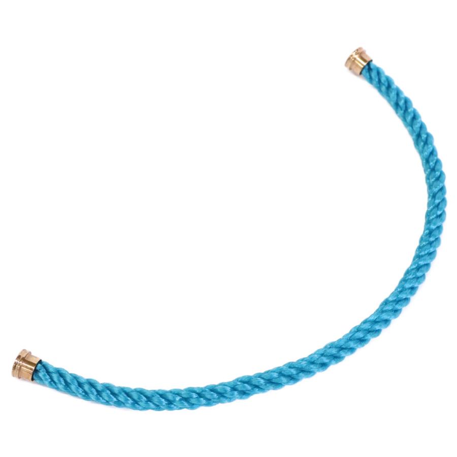 Fred（フレッド） 美品 steel ケーブル ブレスレット 17 ライトブルー