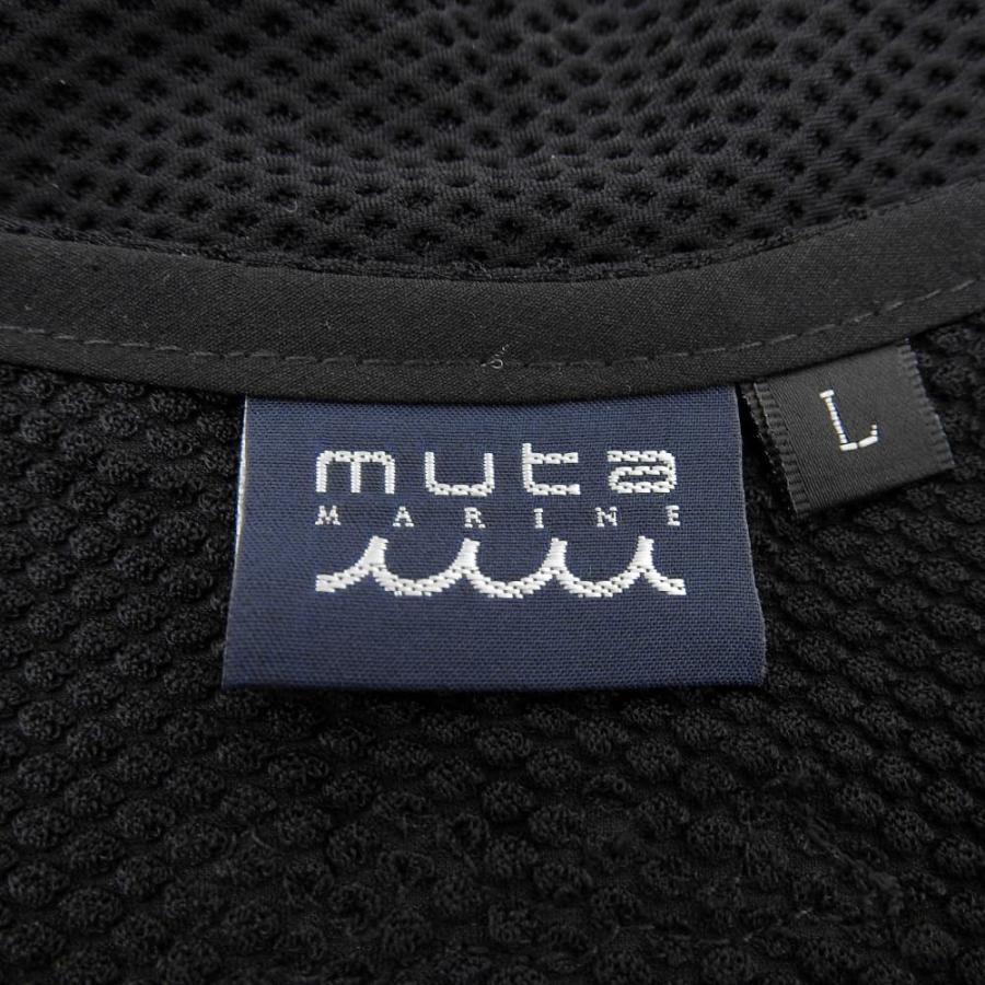 美品 muta MARINE ムータマリーン メッシュ ベスト メンズ ブラック L