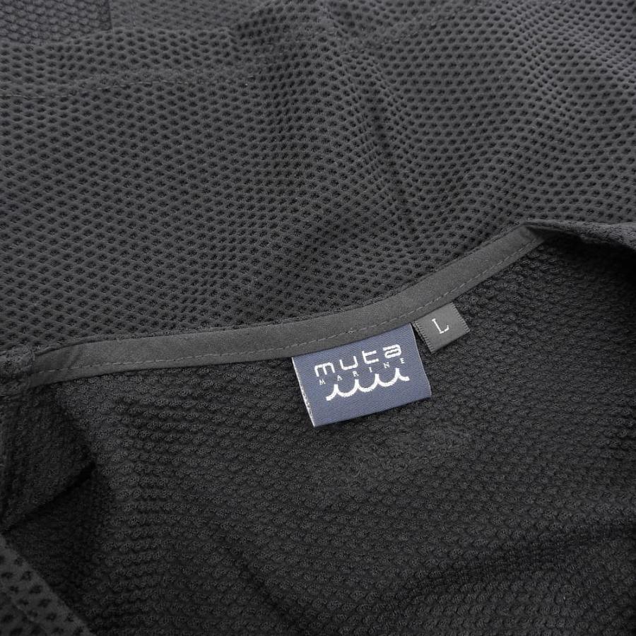 美品 muta MARINE ムータマリーン メッシュ ベスト メンズ ブラック L