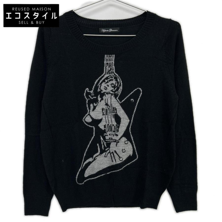 HYSTERIC GLAMOUR ヒスガール 長袖 カットソー ブラック HYSTERIC GLAMOUR ヒスガール 長袖 カットソー ブラック HYSTERIC