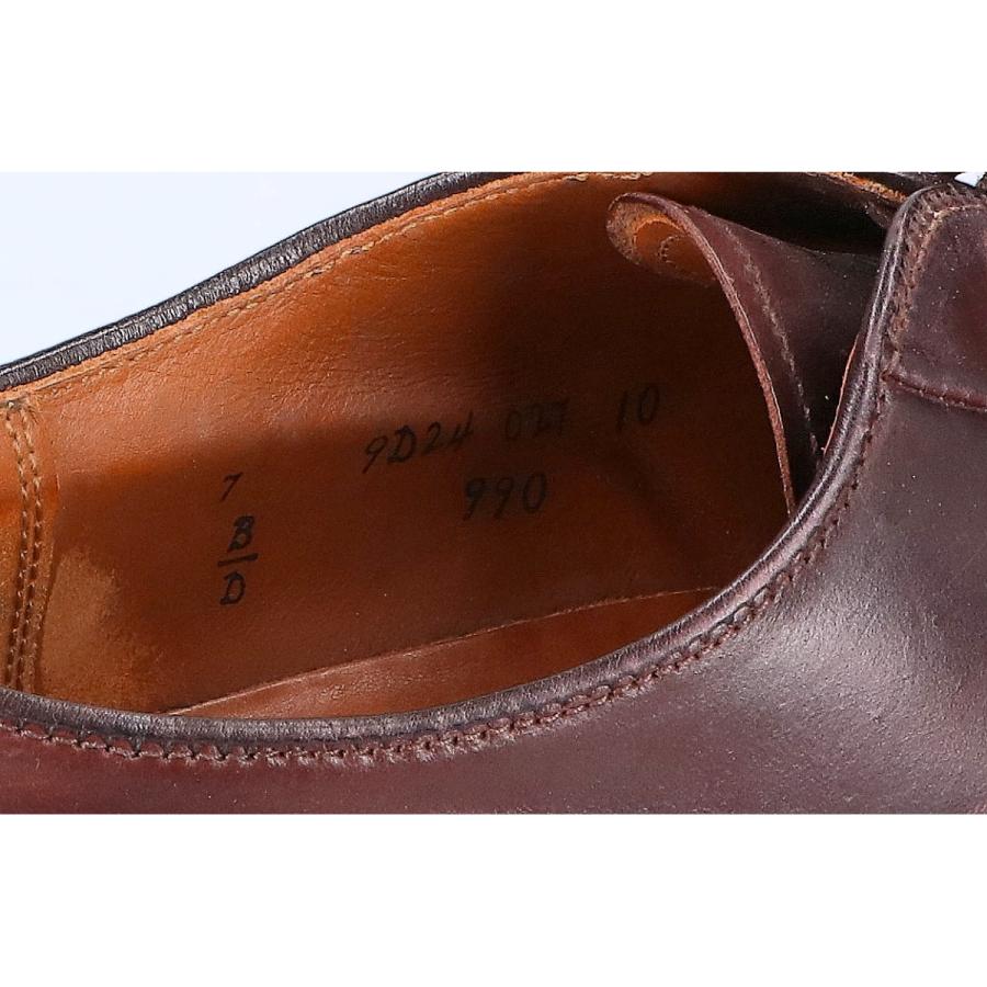 ALDEN（オールデン） 990 コードバン プレーントゥ レザーシューズ 7D