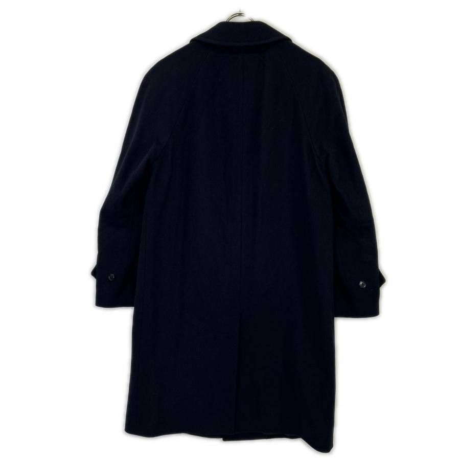 英国製　ビームスエフ BEAMS F ステンカラーコート カシミヤ　チャコール BEAMS F ビームスエフ ネイビー カシミヤ35% バルカラー ステンカラー