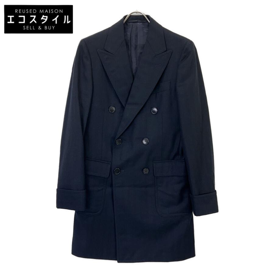 【美品】UNITED ARROWS ウールチェスターコート ネイビー Mサイズ UNITED ARROWS（ユナイテッドアローズ） ブラック ウール チェスター