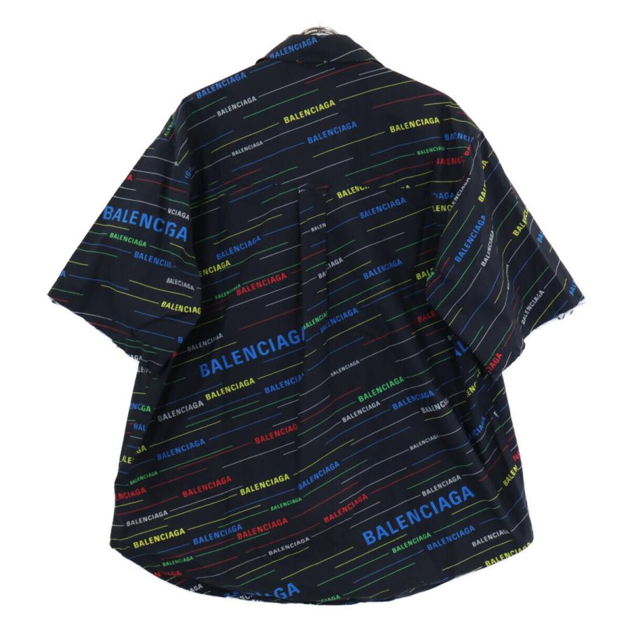 BALENCIAGA（バレンシアガ） 国内正規/ 556860 総ロゴ 半袖シャツ 38