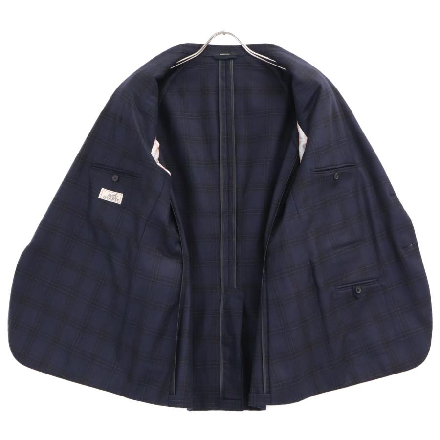 美品/国内正規 HERMES エルメス G19801 ウールxカシミヤ 2Bテーラード