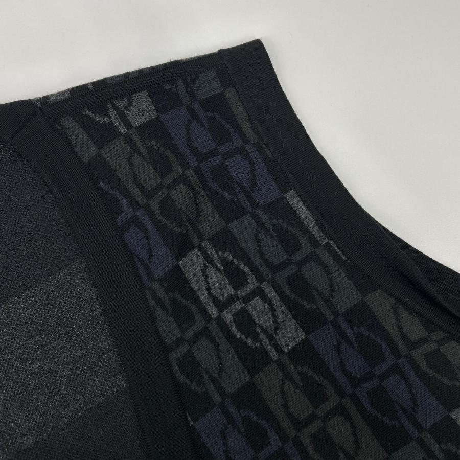 HERMES エルメス ブラック シェーヌダンクル ニットベスト XL HERMES エルメス ブラック シェーヌダンクル ニットベスト XL ベスト