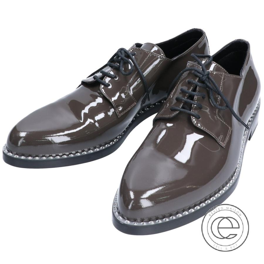 新品同様 Jimmy Choo ジミーチュウ スターデザインソール パテントレザー プレーントゥレースアップシューズ 43 グレー メンズ ブランドショップエコスタイル 通販 Yahoo ショッピング