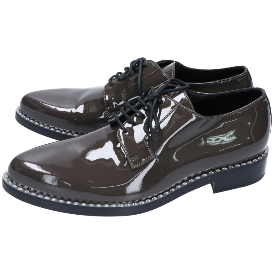 新品同様 Jimmy Choo ジミーチュウ スターデザインソール パテントレザー プレーントゥレースアップシューズ 43 グレー メンズ ブランドショップエコスタイル 通販 Yahoo ショッピング