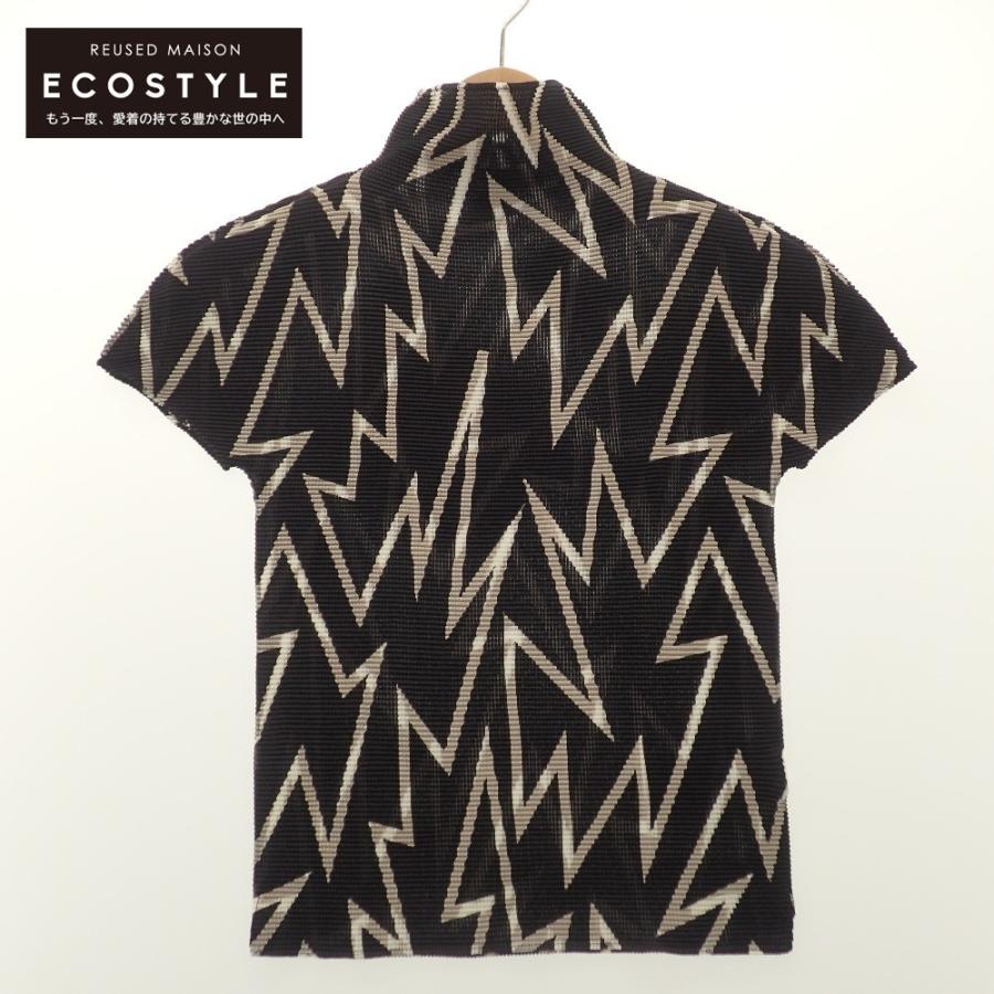 美品/ ISSEY MIYAKE イッセイミヤケ meミー MI21FK425 総柄 半袖 