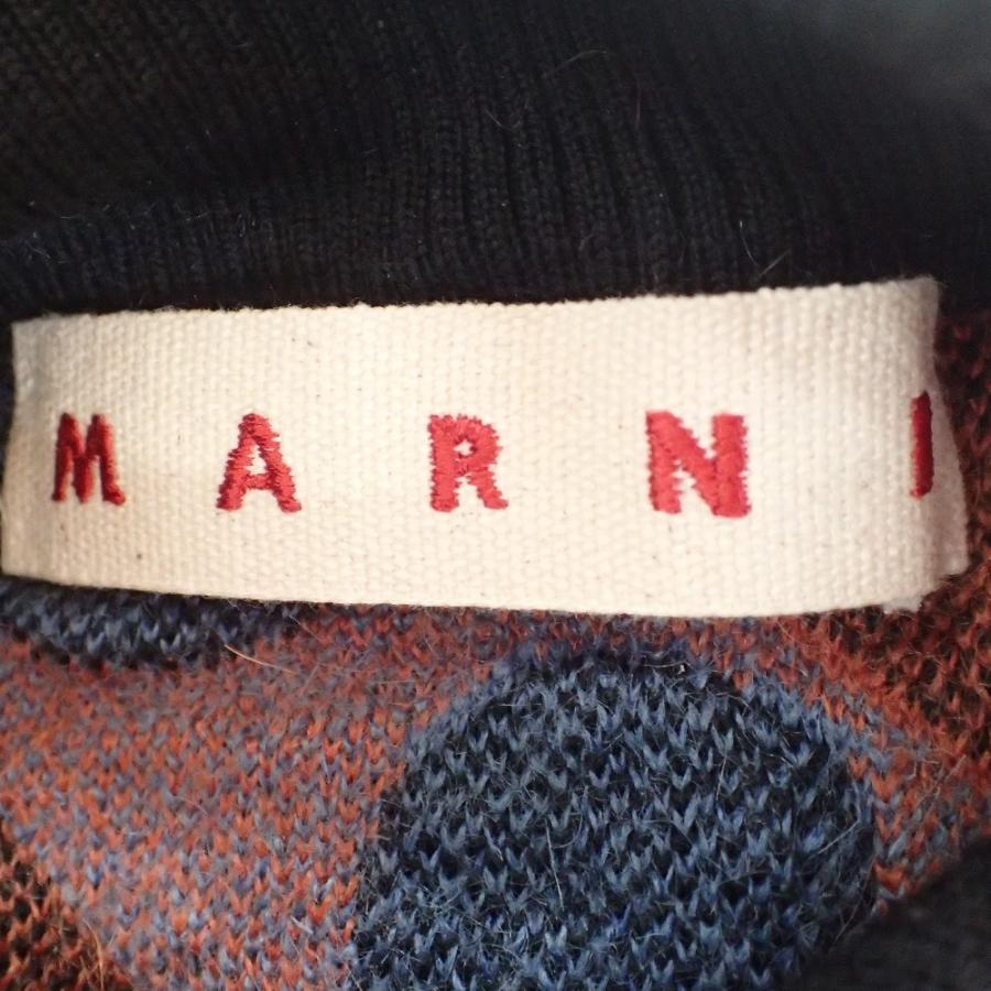 美品/国内正規 MARNI マルニ ハートデザイン モヘア混 ハイネック  
