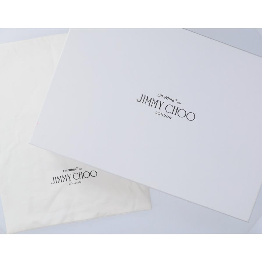 【美品】ジミーチュウx OFF-WHITEオフホワイトSARA100ロングブーツ 美品】ジミーチュウx OFF-WHITEオフホワイトSARA100ロングブーツ