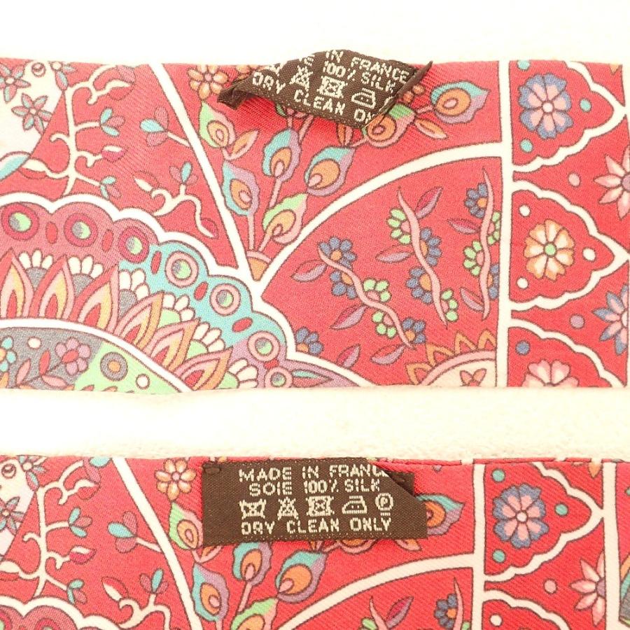 美品】Hermes エルメス ツイリー花咲く鳥たちの国で ピンク系小