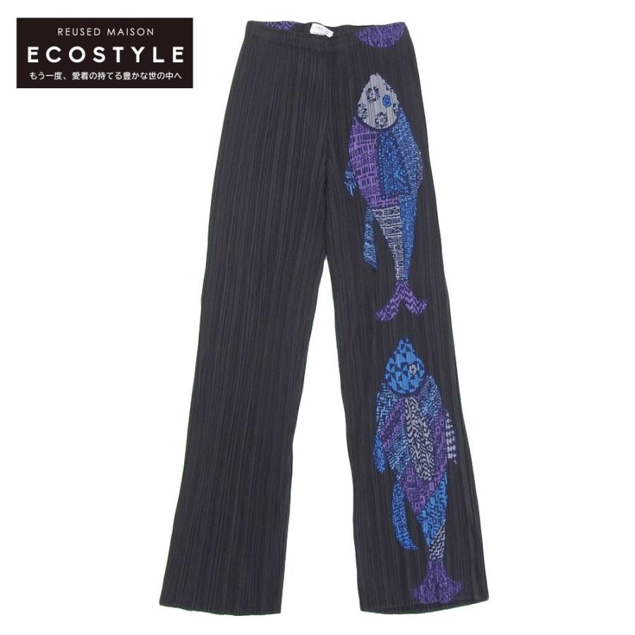 PLEATS PLEASE ISSEY MIYAKE プリーツプリーズ 魚柄 パンツ PLEATS PLEASE ISSEY MIYAKE プリーツプリーズ 魚柄 パンツ