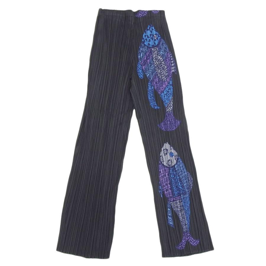 PLEATS PLEASE ISSEY MIYAKE プリーツプリーズ 魚柄 パンツ PLEATS PLEASE ISSEY MIYAKE プリーツプリーズ 魚柄 パンツ