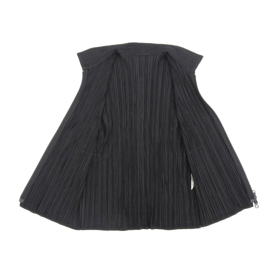 プリーツプリーズ PP04-JE384 ブラック ジップアップベスト 3 PLEATS PLEASE プリーツプリーズ ジップ ベスト レディース ブラック