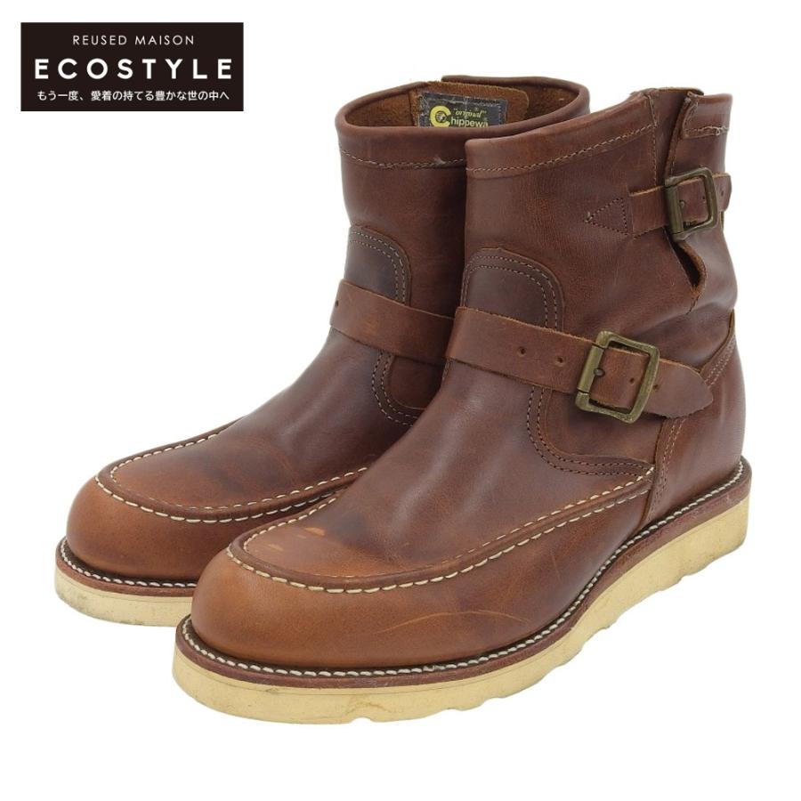 CHIPPEWA（チペワ） 97876 MOC ENGINEER BOOTS TAN RENEGADEB レザー