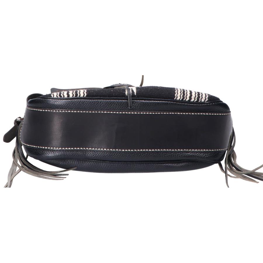 LUCKY JOHN ラッキージョン オルテガ柄ラグ/レザー スターコンチョ