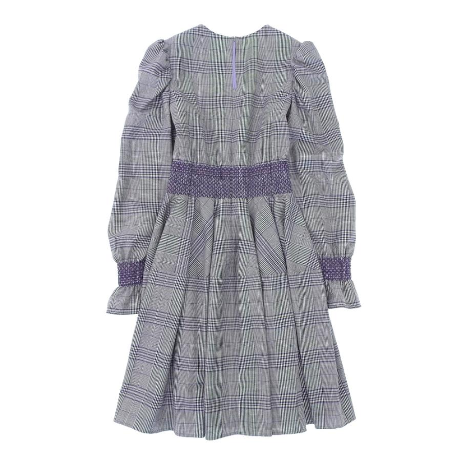 美品 ADEAM アディアム ウール グレンチェック ワンピース レディース  