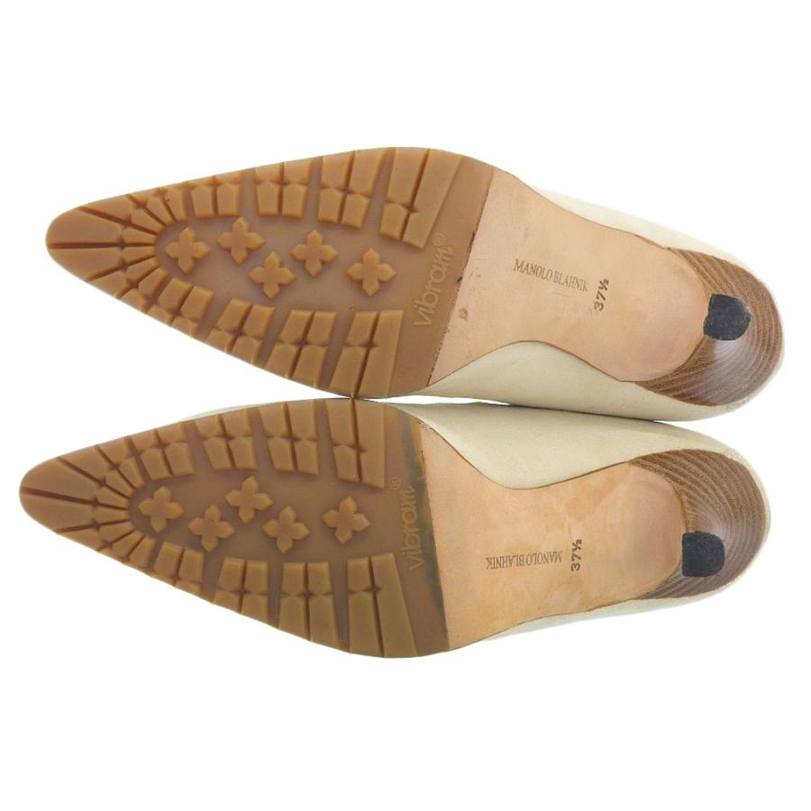 MANOLO BLAHNIK（マノロブラニク） 美品 スエード レースアップ ヒール