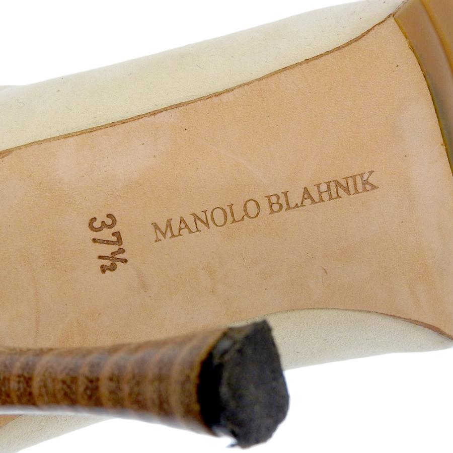 MANOLO BLAHNIK（マノロブラニク） 美品 スエード レースアップ ヒール
