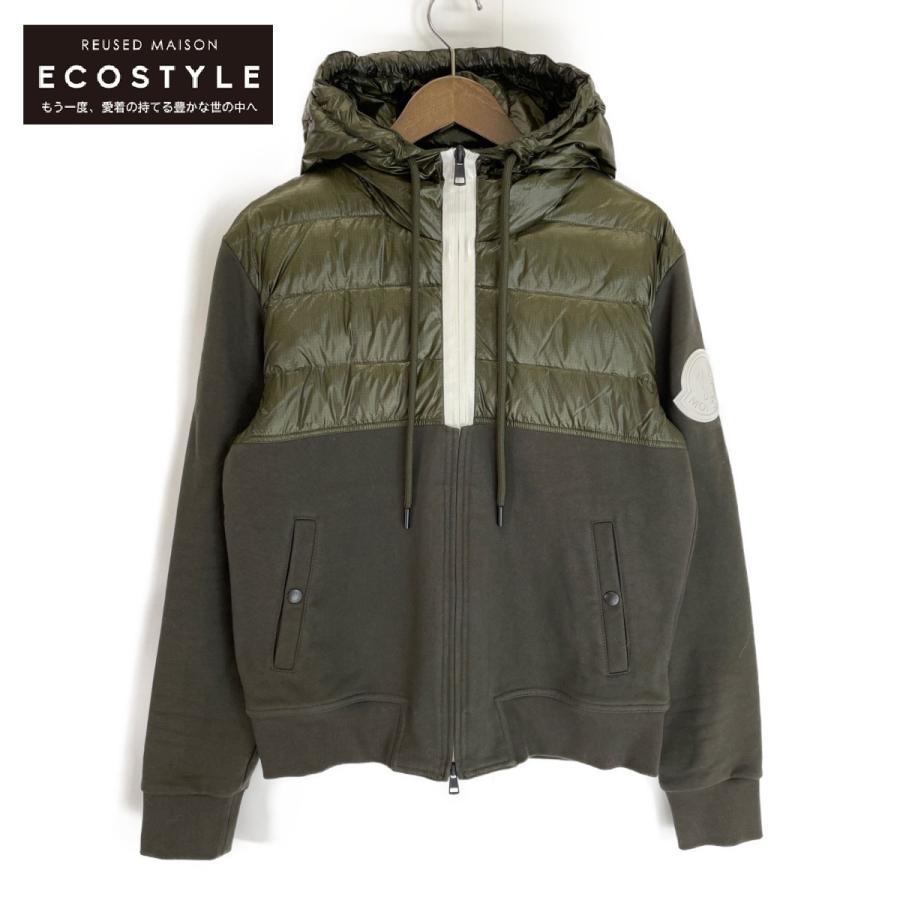 MONCLER モンクレール 19年製 カーキ MAGLIA CARDIGAN ダウン切替 