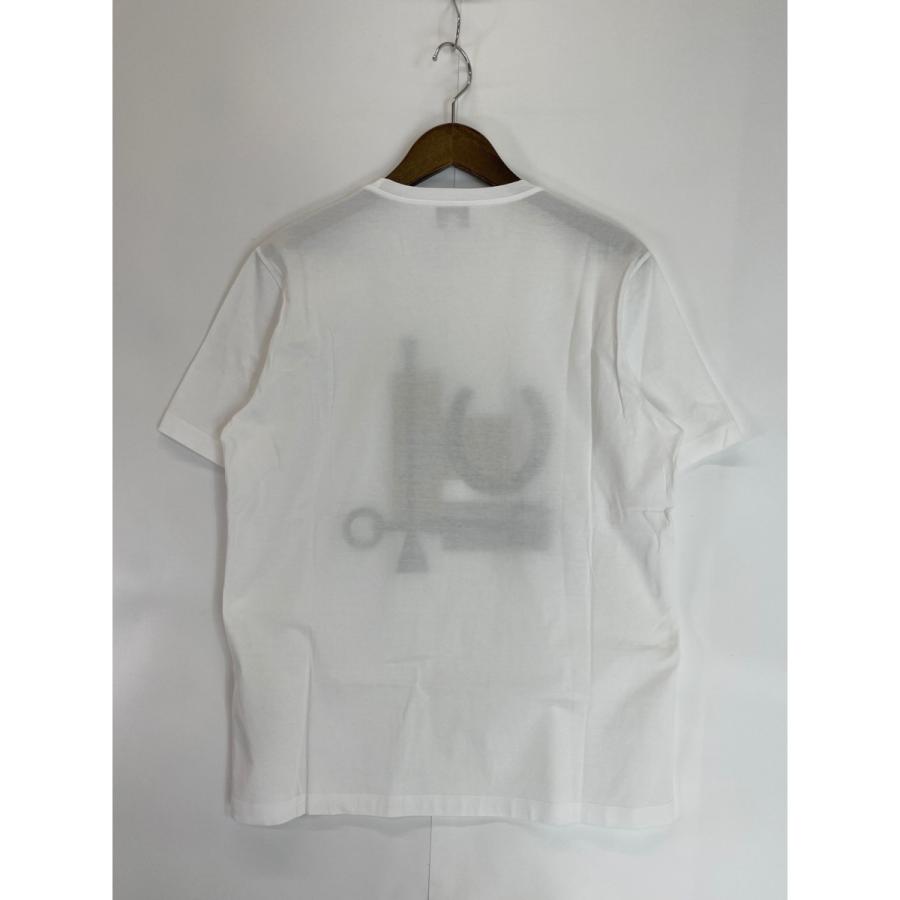 美品/国内正規 HERMES エルメス 馬蹄プリント クルーネック半袖Tシャツ