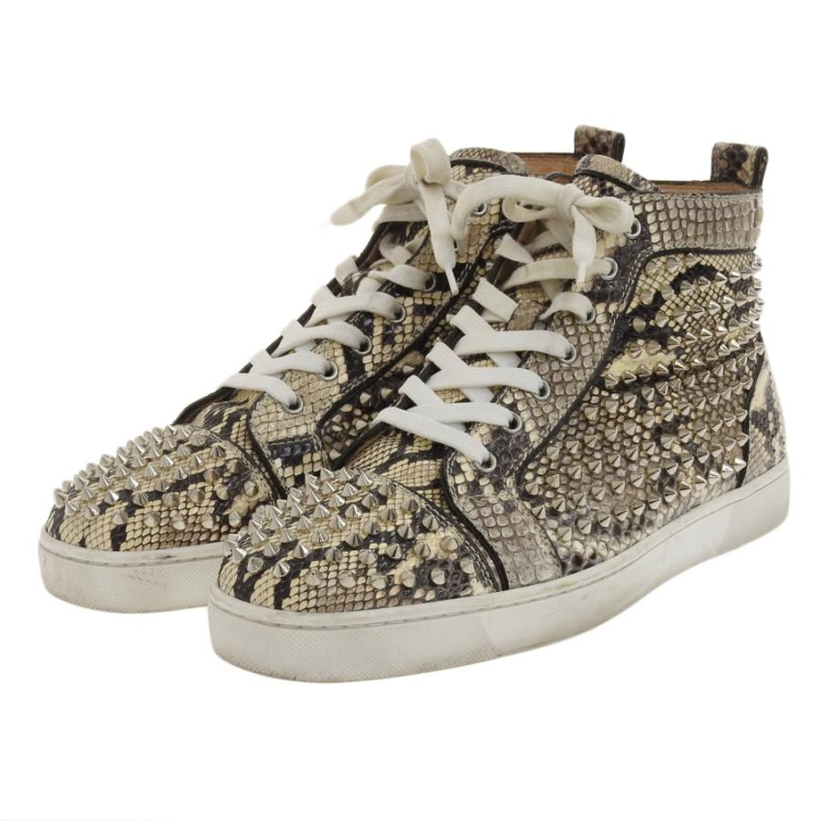 Christian Louboutin 美品 クリスチャンルブタン パイソン Christian Louboutin 美品 クリスチャンルブタン パイソン