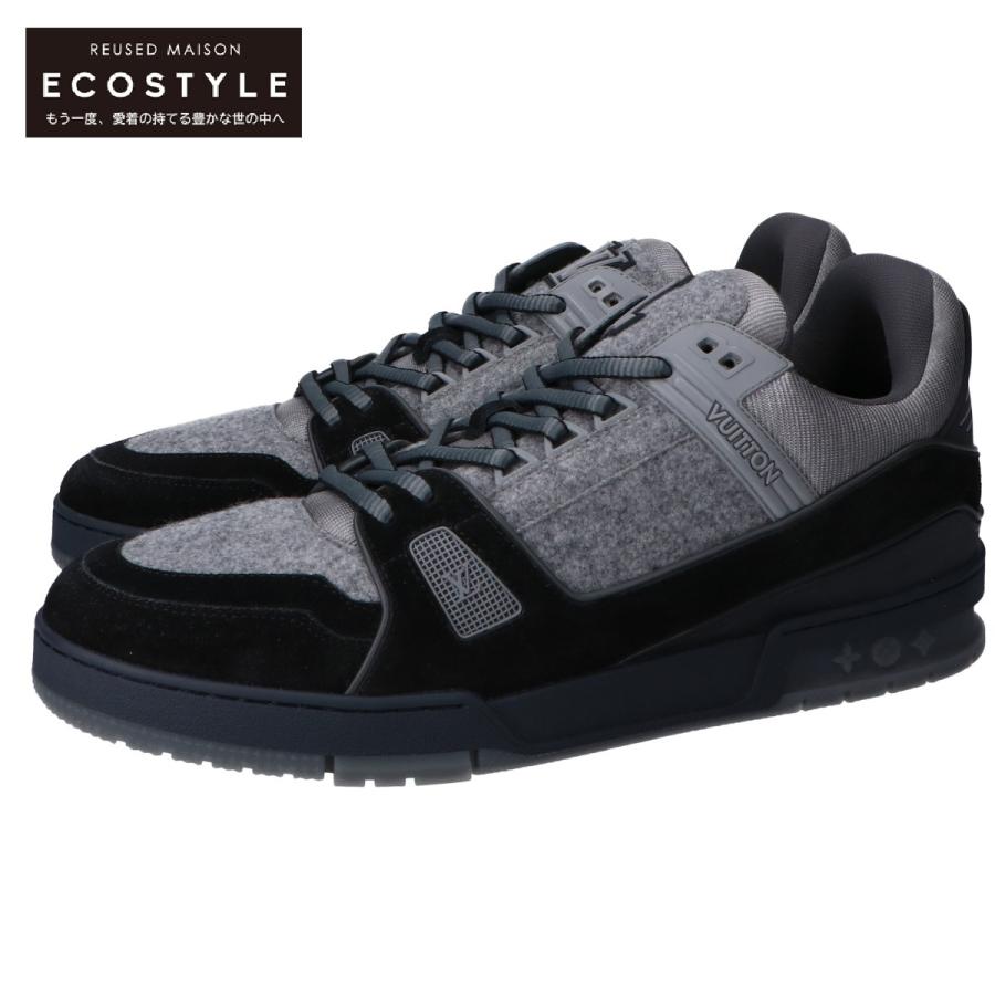 新品同様/ LOUIS VUITTON ルイ ヴィトン TRAINER SNEAKER フランネル 