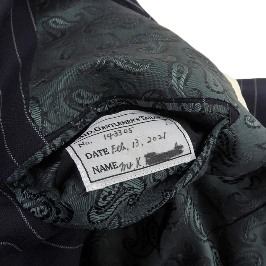 Tailor CAID テーラーケイド ストライプ ビスポーク 3P スーツ メンズ