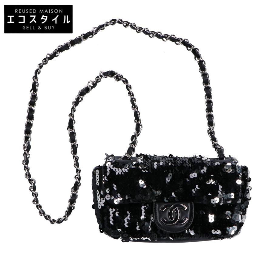 美品⭐︎ シャネル CHANEL スパンコール　ミニ チェーンショルダー　ココ 美品⭐︎ シャネルCHANEL スパンコールミニチェーンショルダー