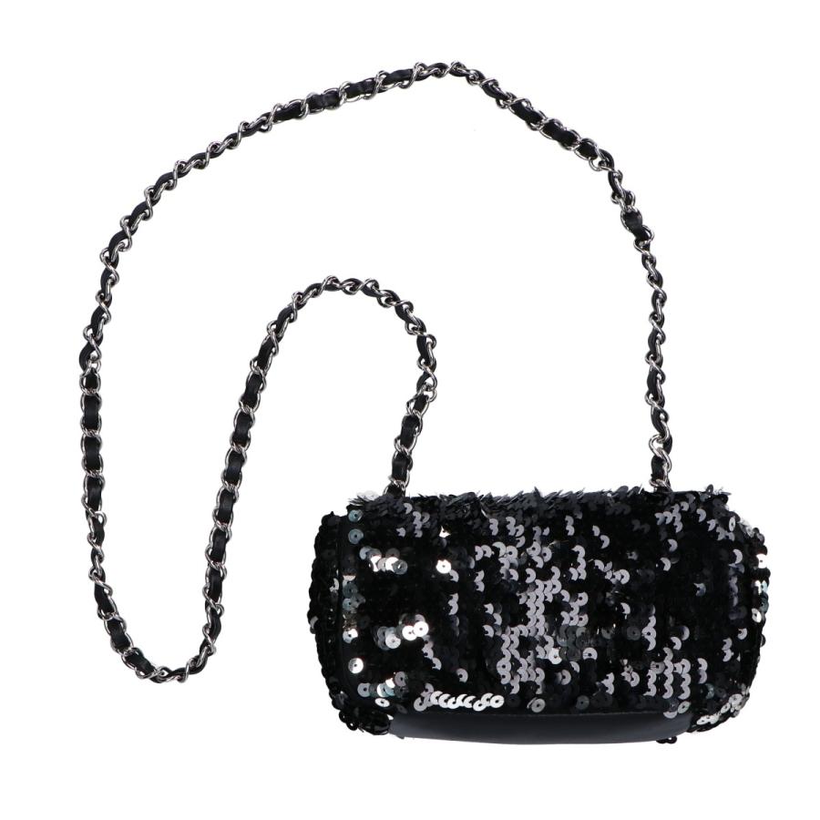シャネル ラムスキン スパンコール チェーン ミニ CHANEL（シャネル） 美品/ ラムスキン スパンコール チェーン ミニ