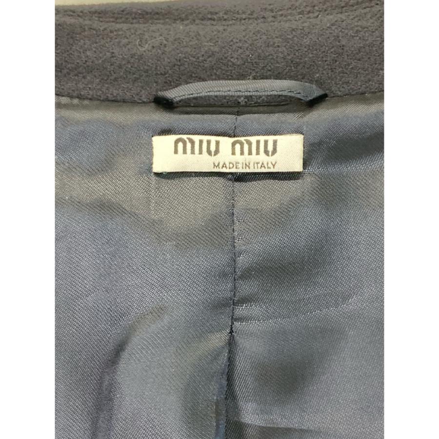 miu miu（ミュウミュウ） 16年製 ネイビー MS1258 ウール ダッフル