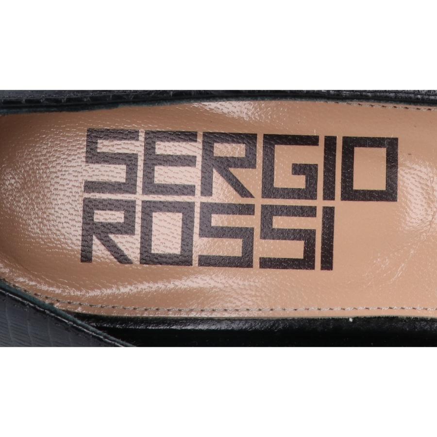 Sergio rossi（セルジオロッシ） A85323 レザー パンプス 37 ブラック