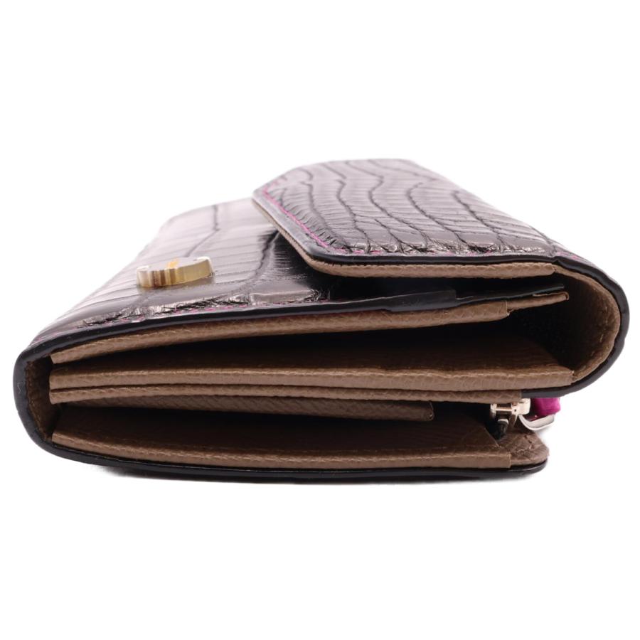 新品同様/ CIVINILE チビナイル クロコダイル 長財布（小銭入れあり