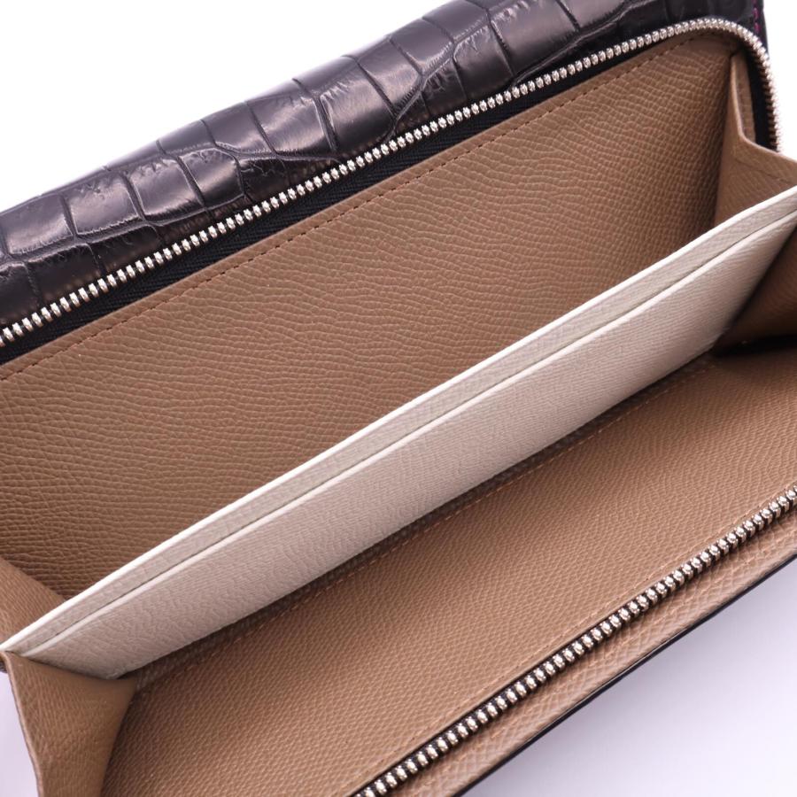 新品同様/ CIVINILE チビナイル クロコダイル 長財布（小銭入れあり