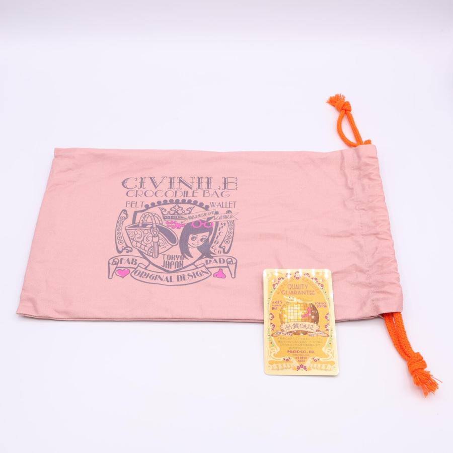 新品同様/ CIVINILE チビナイル クロコダイル 長財布（小銭入れあり