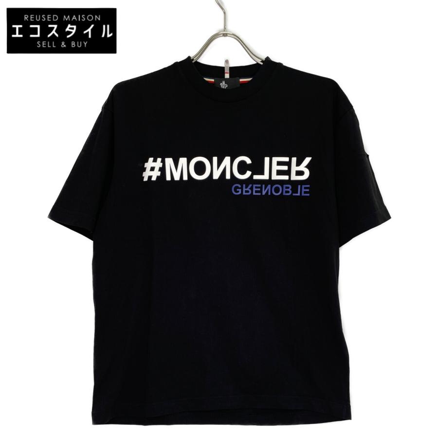 MONCLER モンクレール 【グルノーブル】21年製 黒 ロゴ Tシャツ 