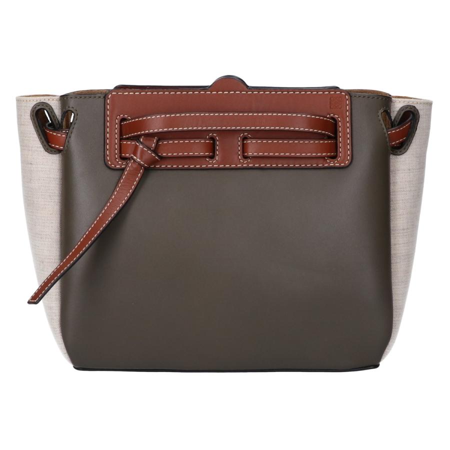 LOEWE 美品/ ロエベ LAZO MINIラゾミニ レザー/キャンバス 2WAY  