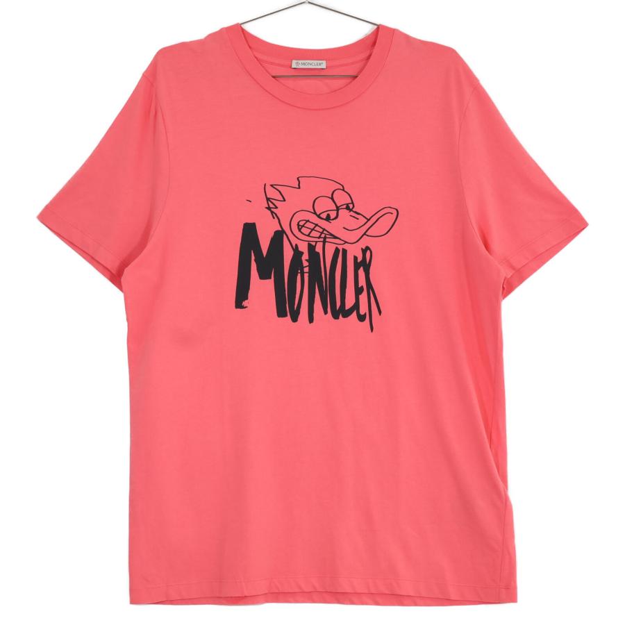 MONCLER モンクレール ピンク 22S ダックモチーフ×ロゴ プリント 1556 