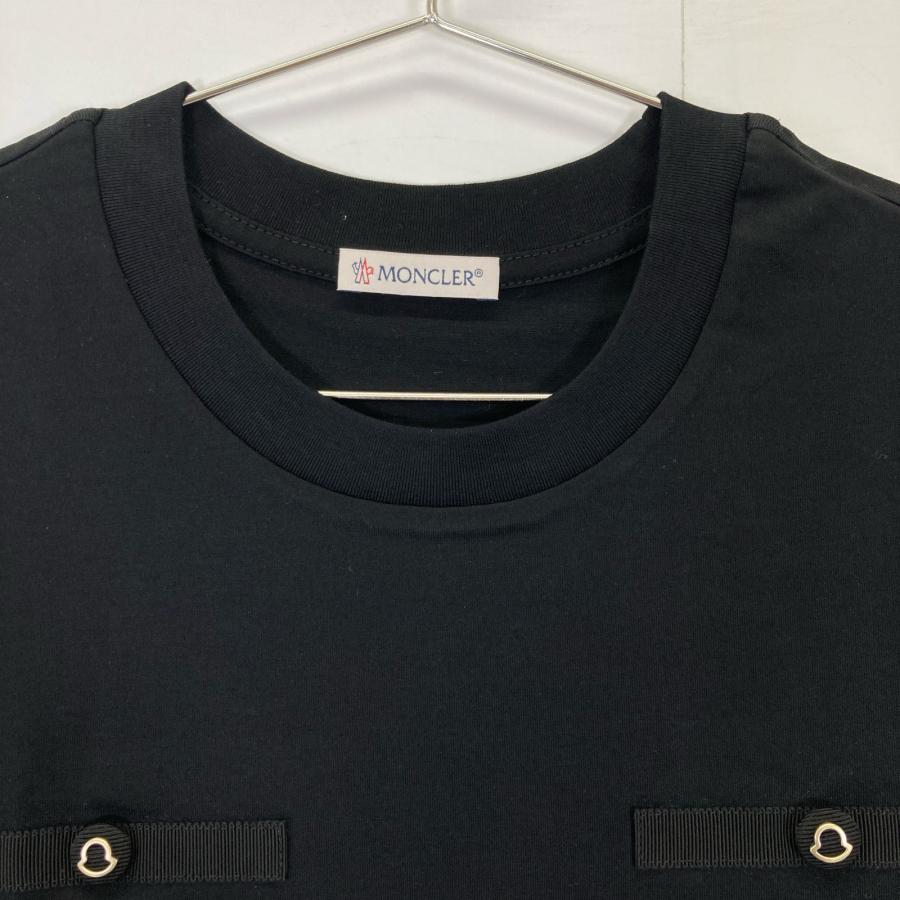 MONCLER モンクレール ブラック コットン 23S 53860 半袖Tシャツ S  
