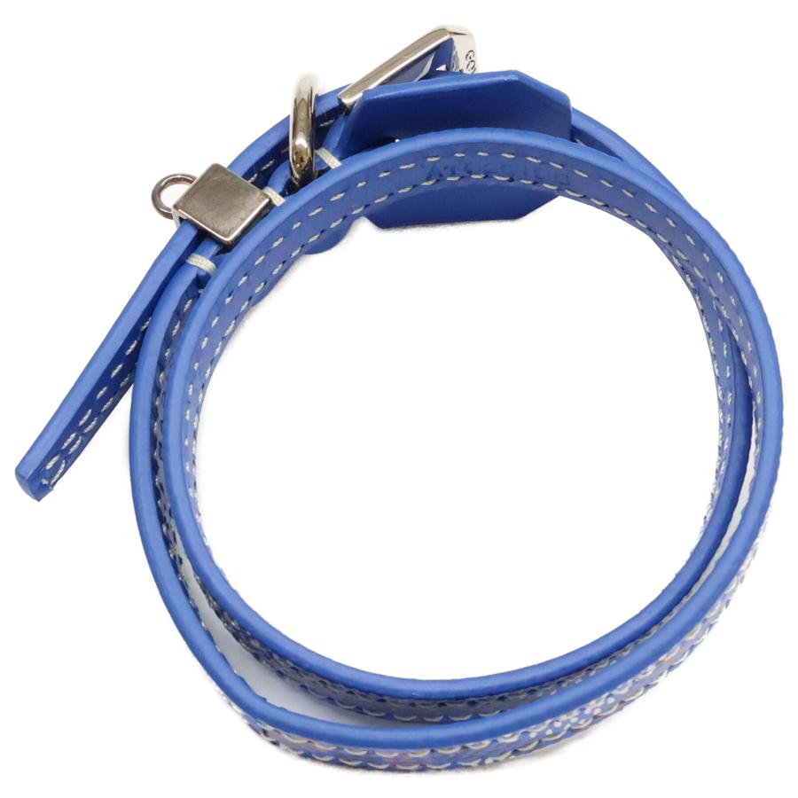 GOYARD（ゴヤール） /美品 レザー エドモン ブレスレッド ブルー 箱