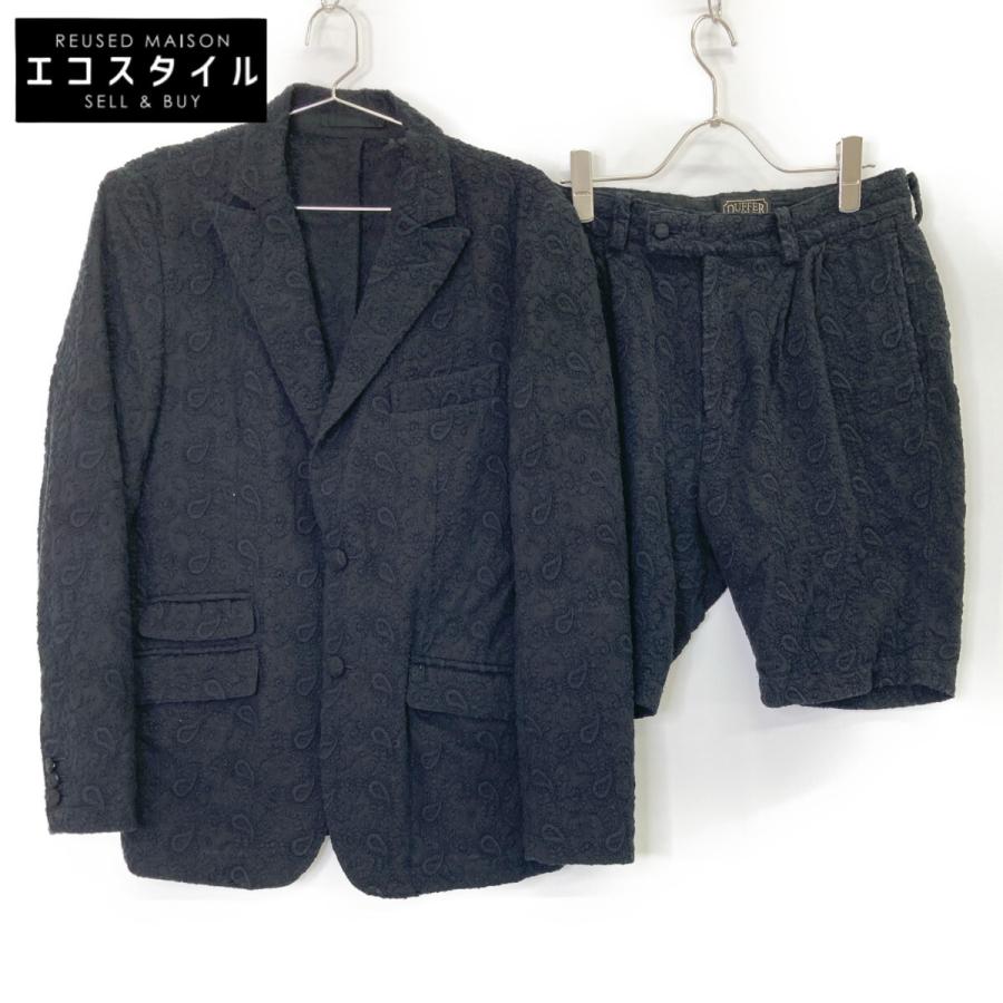 DUFFER ダファー ブラック 167032 コットン ペイズリー セットアップ M 