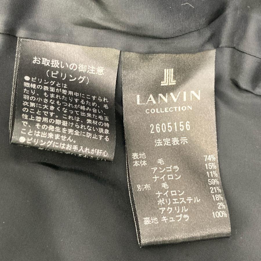 LANVIN（ランバン） ブラック×ホワイト 2605156 千鳥柄 ロングコート